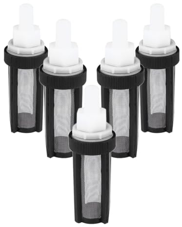Veemoon 5 Stück Edelstahl Wasserinlet Filter Netz Korrosionsbeständiger Pumpenfilter für Mikro Tauchpumpen Langlebig Kompatibel Schützt vor Verunreinigungen