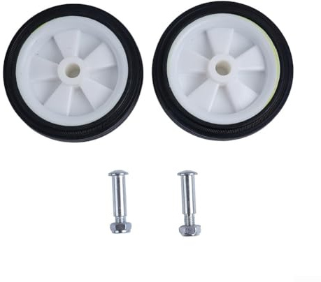 Set di 2 ruote per compressore d'aria, con assorbimento degli urti e funzione antiscivolo, per pompe d'aria e macchine a olio, opzioni di dimensioni da 12,7 cm e 15,2 cm, colore nero (2 ruote da 12 cm