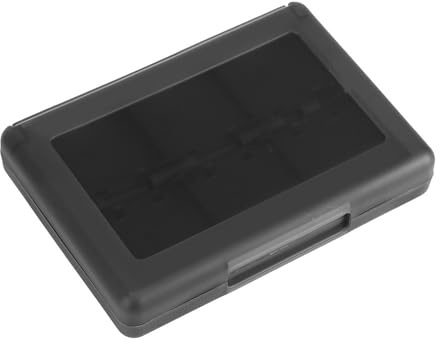 MOPFOL 28-in-1 PP Game Card Case Holder - for Nintendo 3DS/DSL/DSI/LL, Cartridge Storage Box with 22 Slots + SD/TF Card Holders + Stylus Organizer(Black)