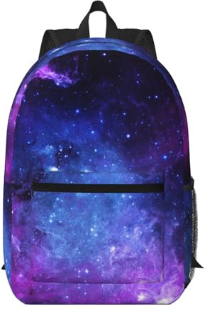Pidgazdfgv Galaxy Laptop-Rucksack, 43,2 cm (17 Zoll), Schule, Business, Fluggenehmigt, Wochenende, Gepäckhülle, Damen, Herren