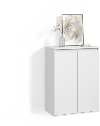 Livinity Kommode Garda Weiß | mit 2 Türen