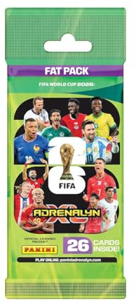 Panini World Cup 2026 Adrenalyn XL Fat Pack Booster Pack Saison 26 Fussball Trading Cards und BB-Toy-Trades Versandschutz
