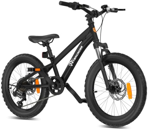 EVERCROSS EM5 Bicicleta de Montaña Infantil 20 Pulgadas, Bicicleta Niño y Niña con 7 Velocidades y Doble Freno de Disco, MTB Ligero (15 kg) con Suspensión Delantera, Sillín Ajustable,Carga Máx 80kg