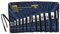 Alyco - Juego de 12 Llaves de Tubo Estampadas, 6 x 7-30 x 32 mm, en Bolsa de Nylon - 191575