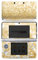 Skin kompatibel mit Nintendo 3 DS Folie Sticker Glitzer Look Gold Staub