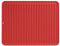 iDesign Secaplatos para fregadero, alfombrilla escurreplatos de silicona para fregadero de tamaño grande, escurridor de platos y vasos, rojo