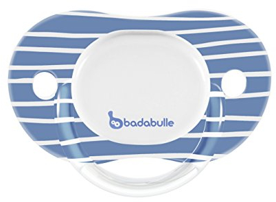 Badabulle B011006 Drehbarer Schnuller - 2 x Sterne, Silikon, 12 - 36 m, türkis/blau