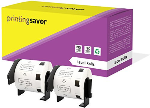 2x DK-11209 29 x 62 mm Adressetiketten (800 Stück/Rolle) kompatibel für P-Touch QL-1050 QL-1060N QL-1110NWB QL-1100 QL-500 QL-500BW QL-570 QL-580 QL-700 QL-710W QL-800 QL-810W QL-820NWB