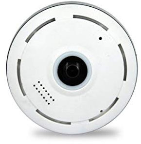 MINI TELECAMERA FULL HD ROTANTE WIFI IP CAMERA HD 720P WIRELESS LED IR LAN 360° fisheye TRASMISSIONE DIRETTA INTERNET CW157 (MICRO SD 16 GB INCLUSA)