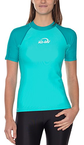 iQ-UV Damen 300 Slim Fit UV T-Shirt, Caribbean, M (40)