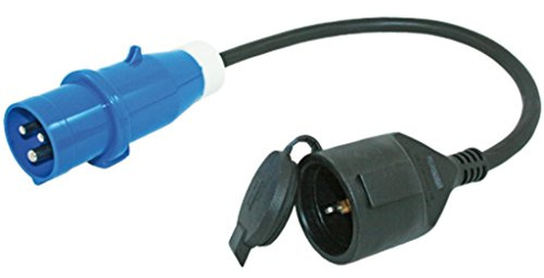 Freizeit - Wittke CEE Adapterkabel - Schukokupplung -> CEE-Stecker - 50 cm - 3x2,5mm²
