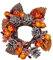 Worth Imports Fall Berry Kerzenring, Gelb