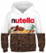 Ocean Plus Jungen Kapuzenpullover Bunt Teens Hoodie Kinder Langarm Pulli mit Kapuzen Sweatshirt Unisex Pullover (S (Körpergröße: 125-130cm), Schokoladensauce)