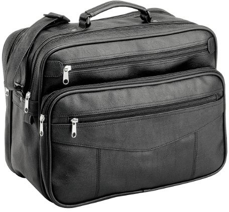Bowatex Arbeitstasche Umhänge Flugumhänger Tasche Querformat 39 cm Schwarz