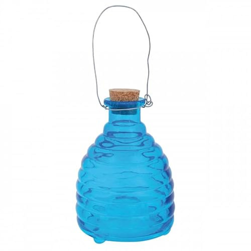 Piège à guêpes en verre colorés Bleu