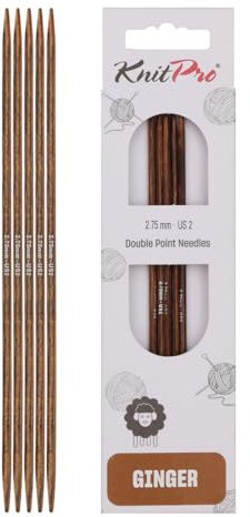 KnitPro Ginger Nadelspiele 6 (15cm) | 2,75mm