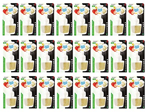 Fresh & More Nachfüllflakons für Duftstecker (24er Pack) Weiße Rose - Plumeria & Erdbeere, 19ml