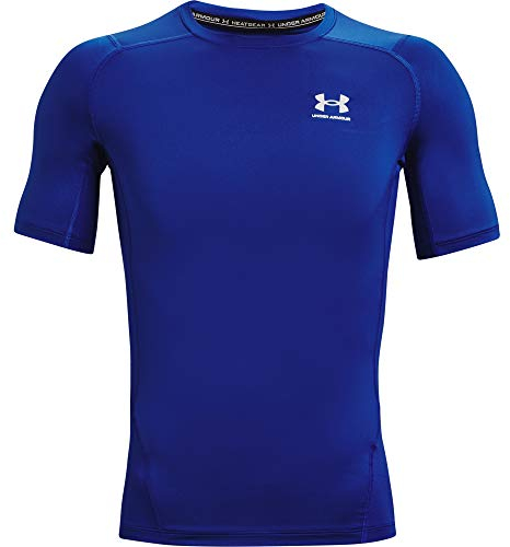 Under Armour Mens UA HG Armour Comp SS, short-sleeved sports t-shirt for men, comfortable and lightweight gym clothes for workouts