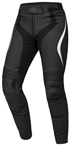 IXS RS-600 1.0 Damen Motorrad Lederhose, schwarz/weiß, 46