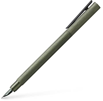 Faber-Castell 146153 - Füller Neo Slim Aluminium, Feder B, olivgrün, 1 Stück