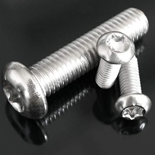 100 Stück 5x30 mm Linsenkopf Schrauben ISO 7380 V2A A2 Edelstahl TX Linsenschrauben Torx