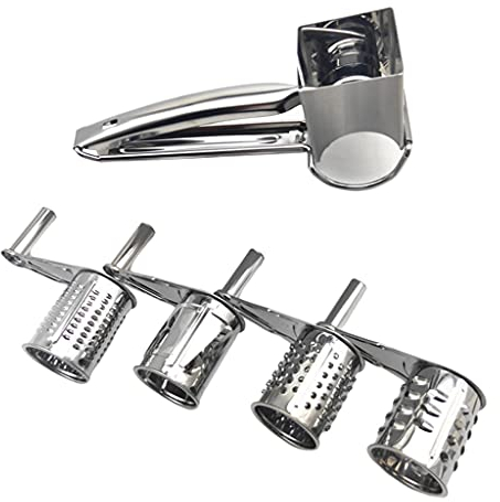 LOVIVER Rallador de rotatorio, trituradora de Manual de Material Acero Inoxidable de Verduras de para Cocina