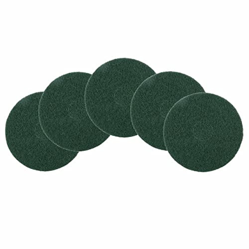 Floor Cleaning Pads Dics - 16 Green - Pack of 5 - Scrubbing Buffing Polishing Maintenance Pads Perfect for Scrubber Dryer & Polishing Machines…