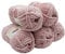 Ilkadim Export 5 x 100 Gramm Himalaya Dolphin Strickwolle, Babywolle einfarbig, 500 Gramm Wolle Strickgarn Super Bulky (Altrosa 80349)