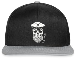 Spreadshirt Kapitän Totenkopf Seemann Skull Snapback Cap