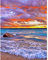 3D Ai Diamond Painting Quadratische Steine 40x50 cm Diamant Painting Bilder Erwachsene Diamond Painting Landschaft Strand und Meer Diamant Malerei Kreuzstich Set Vorgedruckt Mosaik Sonnenuntergang