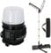 Brennenstuhl Multi Battery LED 360° Hybrid Baustrahler 12050 MH, schwarz, grau & Multi Battery LED Akku Teleskop Arbeitsstrahler 6050 MA(7700lm, IP54, höhenverstellbar bis 140cm), schwarz, grau