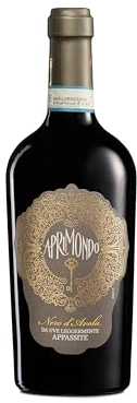 Aprimondo Nero d'Avola, Italienischer Rotwein, Gekeltert aus Angetrockneten Trauben, mit Beerigen und Balsamischen Noten, 16 % Vol., 750 ml Flasche