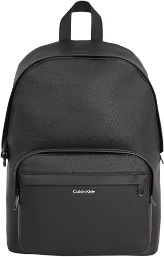 Calvin Klein Zaino Uomo Ck Must Campus Bagaglio a Mano, Nero (Ck Black Pebble), Taglia Unica