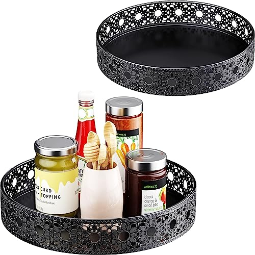 Drehteller Kühlschrank Organizer 2 Stück Küche Organizer Hochwertige Vorratsschrank Gewürzregal Drehteller Für Kühlschrank, Schränke, Regale, Spülbecken, Kosmetik Büromaterial, Werkzeug Organizer