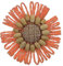 Expo International Bast, Sonnenblumen-Aufnäher/Applikationen, Orange