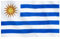 Runesol Bandera de Uruguay, 91x152cm, 3ft x 5ft, 4 Ojales, Ojal en Cada Esquina, Bandera Uruguaya, República Oriental de Uruguay, Día del desembarco de los 33 patriotas, Exterior