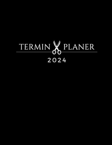 Terminplaner 2024: Terminbuch Kosmetikstudio oder Nagelstudio mit halbtündiger Einteilung für Termine | Tagesplaner Januar bis Dezember 2024 | Von ... Uhr | Mitarbeiter | Kundenliste und Nutizen