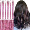 WENNALIFE Hair Tinsel, Pink 120CM Haar Lametta 1200 Glitzer Haarsträhnen Kit Glitzersträhnen für Haare Festival Party Haar Glitzer Tinsel Hair Fairy Hair für Mädchen