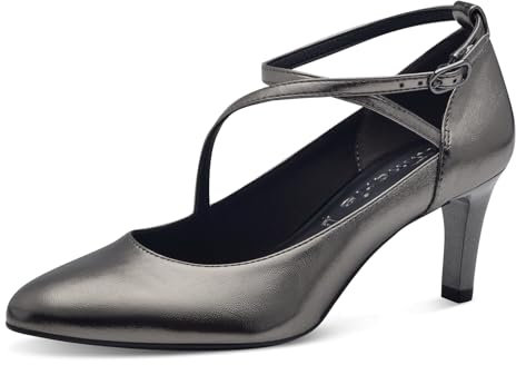 Tamaris Damen Pumps Stilettoabsatz Vegan; Pewter, EU 37