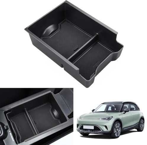 KOLOME Mittelkonsole Aufbewahrungsbox Kompatibel Für 2023 2024 2025 Smart #1 EV Zubehör Armlehne Organizer Tray Mittelarmlehne Handschuhfach Mittelkonsole Ablagefach Aufbewahrungsbox