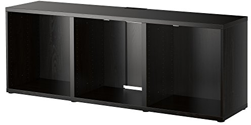 BESTÅ TV-Bank, 180 x 40 x 64 cm, schwarz-braun