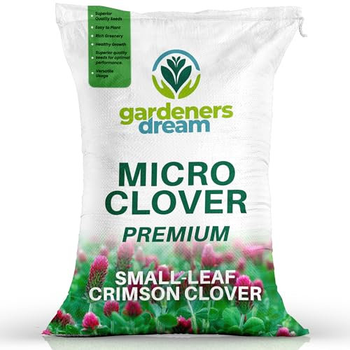 250g Premium Crimson Clover Grass Seed for Eco-Friendly Lawns - Drought Resistant, Nitrogen Fixing Garden Ground Cover - for Low Maintenance, Bee Friendly Gardens and Organic Farming (Covers 25m²)