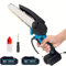Mini Kettensäge Mit Akku 6000mAh, 6 Zoll Mini Kettensäge Elektro für Makita, 2 * 3000mAh Akku Handkettensäg Elektrisch für Gartenscheren Astschere Holzschneidenz