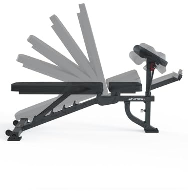 ATLETICA B2 Fullbody Verstellbare Hantelbank Komplettset | inkl. B2 LegMaster & B2 ArmMaster, Schrägbank, Modular erweiterbar, 400kg Belastbarkeit