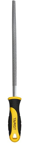 TARIST Lima tonde in metallo 250mm, lima professionale in acciaio al carbonio, affilatrice per professionisti e fai da te