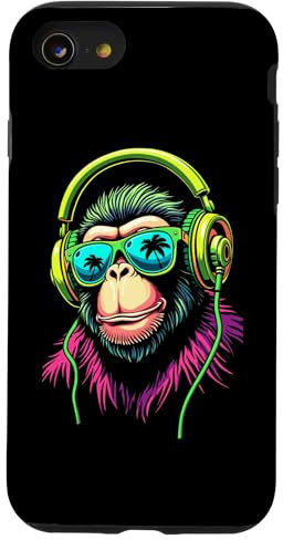 Carcasa para iPhone SE (2020) / 7 / 8 Auriculares Cool Monkey