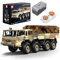 Mould King 20040 Technik Ferngesteuerter Klemmbausteine LKW mit Motors T813 8x8 Groß Offroad Truck Bausteine Auto Bausatz Kompatibel mit Andere Marke(4733 Teile)