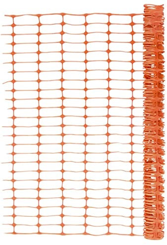 Homgoday Gartenzaun 30 m Orange Dekozaun Absperrzaun Landschaftszaun Zaunelemente Dekoration Zaun für den Garten