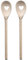 SOHFA 2er Set Holz-Kochlöffel mit Herz | 30cm Küchenutensilien aus Buchenholz - Geschenk zur Hochzeit & Geburtstag mit Formen – made in europe