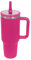 ZHANGANRAN Vaso aislado al vacío de acero inoxidable de 40 onzas con tapa con popote, taza para automóvil, gran capacidad (Barbiepink)